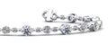 Alternating Diamond And Chain Link Diamond Bracelet with 3.15 ct.(finished) 3mm, 3.8mm - Luxury Time NYC