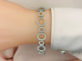 Alternating Diamond Circle Link Bracelet Lab - Grown Diamond with 5.22 ct.(finished) 1.6mm - Luxury Time NYC