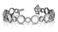 Alternating Diamond Circle Link Diamond Bracelet with 6.00 ct.(finished) 1.8mm - Luxury Time NYC