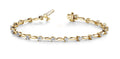 Alternating Diamond Drop Diamond Bracelet with 2.00 ct.(finished) 2.9mm - Luxury Time NYC