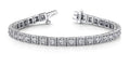 Antique Square Link Diamond Bracelet with 1.55 ct.(finished) 2.0mm - Luxury Time NYC