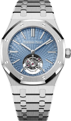 Audemars Piguet Flying Tourbillon Platinum 41mm Light Blue Dial - 26530PT.OO.1220PT.01