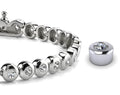 Bezel Set Lab - Grown Diamond Tennis Bracelet with 1.08 ct.(finished) 2mm - Luxury Time NYC