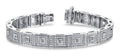 Bezel Set Princess Diamond Bracelet with 4.36 ct.(finished) 1.1mm, 2.5mm - Luxury Time NYC