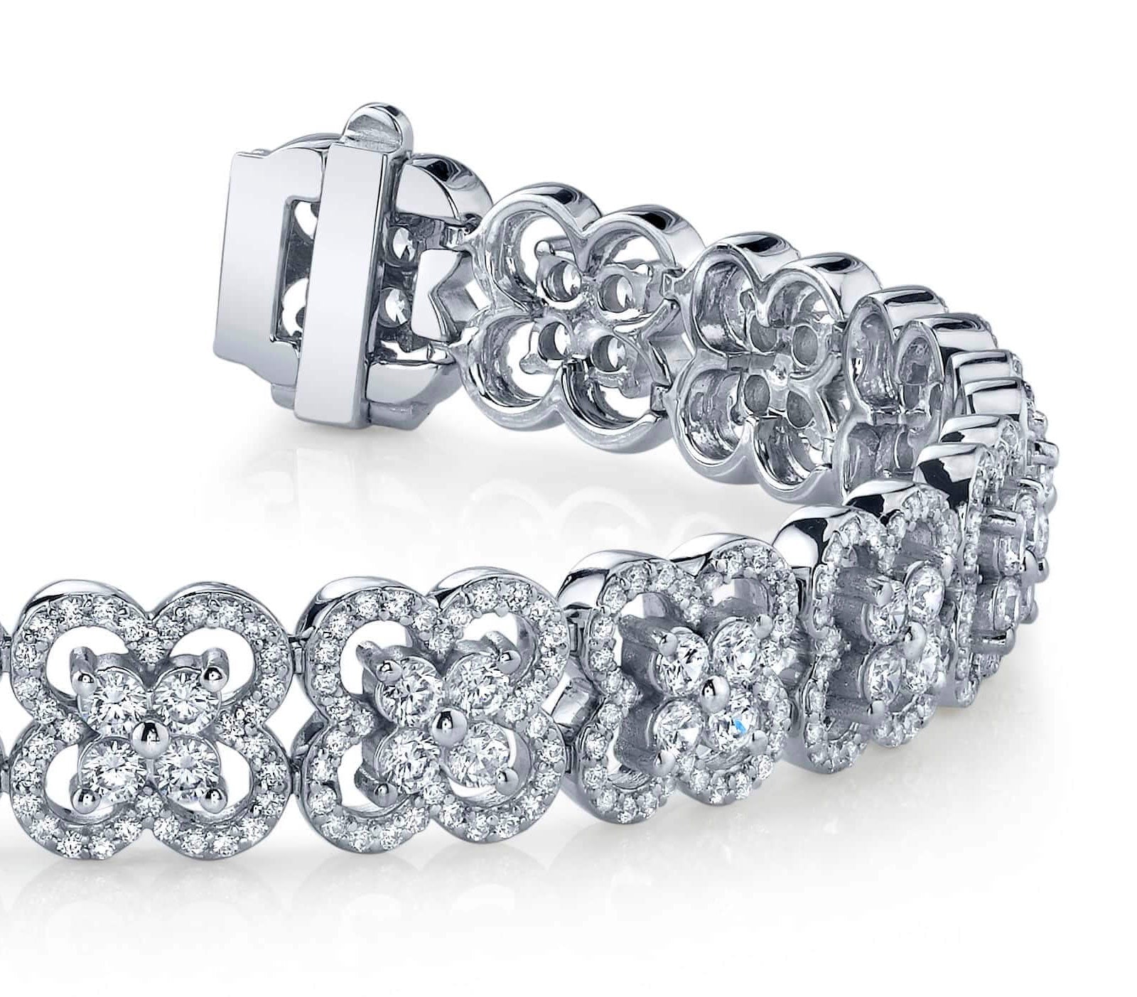 Blossoming Beauty Diamond Bracelet with 5.06 ct.(finished) 1mm, 1.8mm - Luxury Time NYC