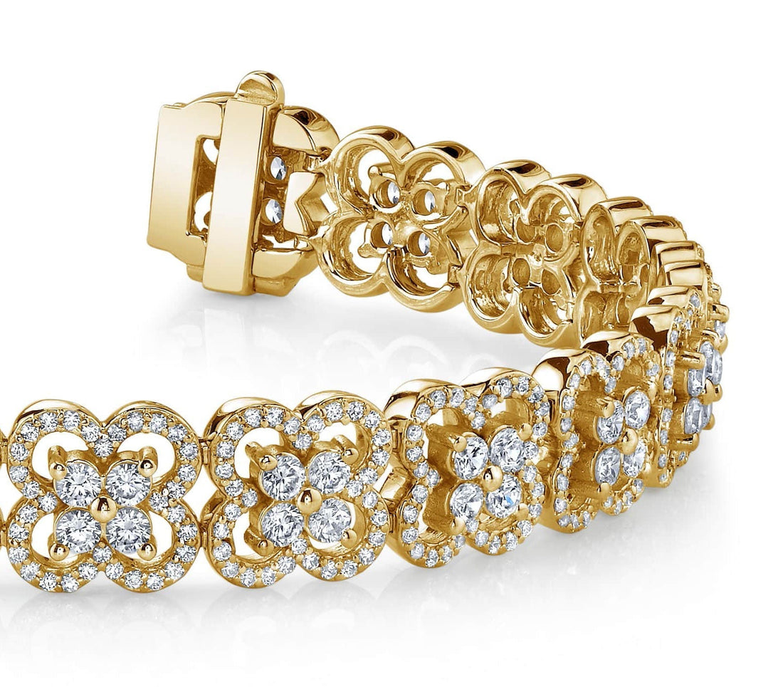 Blossoming Beauty Diamond Bracelet with 6.26 ct.(finished) 1mm, 2.3mm - Luxury Time NYC