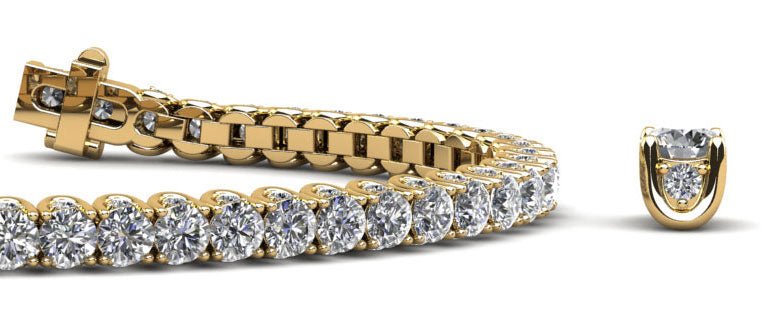 Boundless Brilliance Diamond Tennis Bracelet with 12.60 ct.(finished) 1.5mm, 4mm - Luxury Time NYC