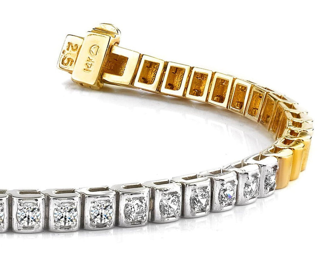 Box Link Diamond Bracelet with 0.53 ct.(finished) 2.25mm - Luxury Time NYC