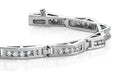 Bridge Link Diamond Bracelet with 3.00 ct.(finished) 2.5mm - Luxury Time NYC