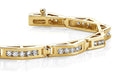 Bridge Link Diamond Bracelet with 3.00 ct.(finished) 2.5mm - Luxury Time NYC