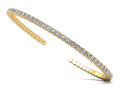 Brilliant Cut Round Diamond Flexible Bangle Diamond with 4.83 ct.(finished) 3mm - Luxury Time NYC