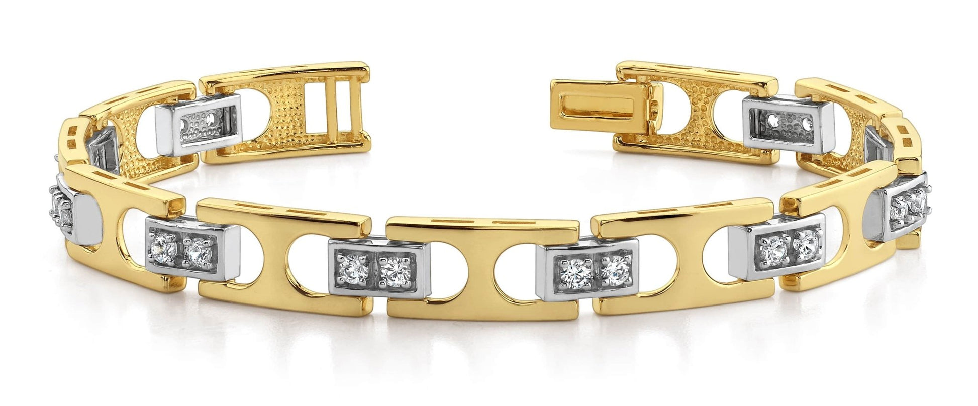 Buckle Link Diamond Bracelet with 1.70 ct.(finished) 2.75mm - Luxury Time NYC