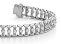 Candlestick Link Diamond Bracelet with 5.04 ct.(finished) 3.1mm - Luxury Time NYC