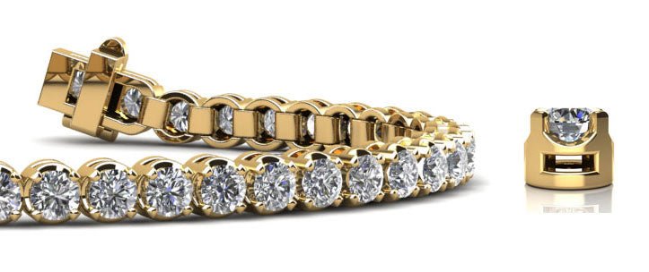 Captivating Shimmer Diamond Tennis Bracelet with 1.91 ct.(finished) 2mm - Luxury Time NYC