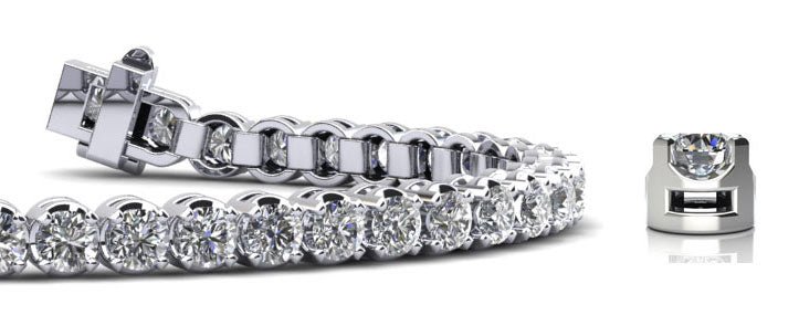 Captivating Shimmer Diamond Tennis Bracelet with 1.91 ct.(finished) 2mm - Luxury Time NYC