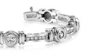 Channel And Bezel Set Fashion Diamond Bracelet with 3.09 ct.(finished) 2mm, 4mm - Luxury Time NYC