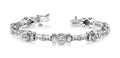 Channel And Bezel Set Fashion Lab - Grown Diamond Bracelet with 2.50 ct.(finished) 2mm, 3.2mm - Luxury Time NYC