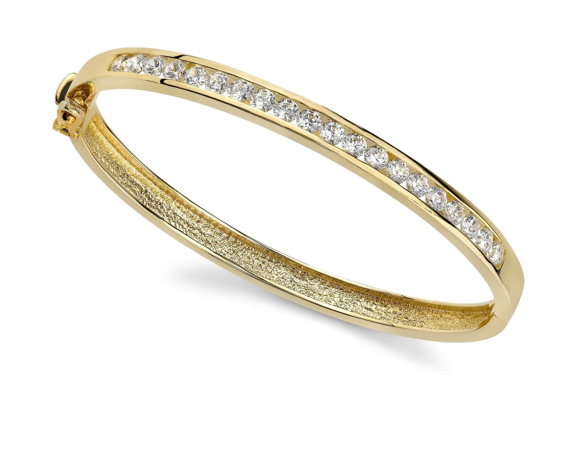 Channel Set Diamond Bangle with 0.96 ct.(finished) 2.3mm - Luxury Time NYC