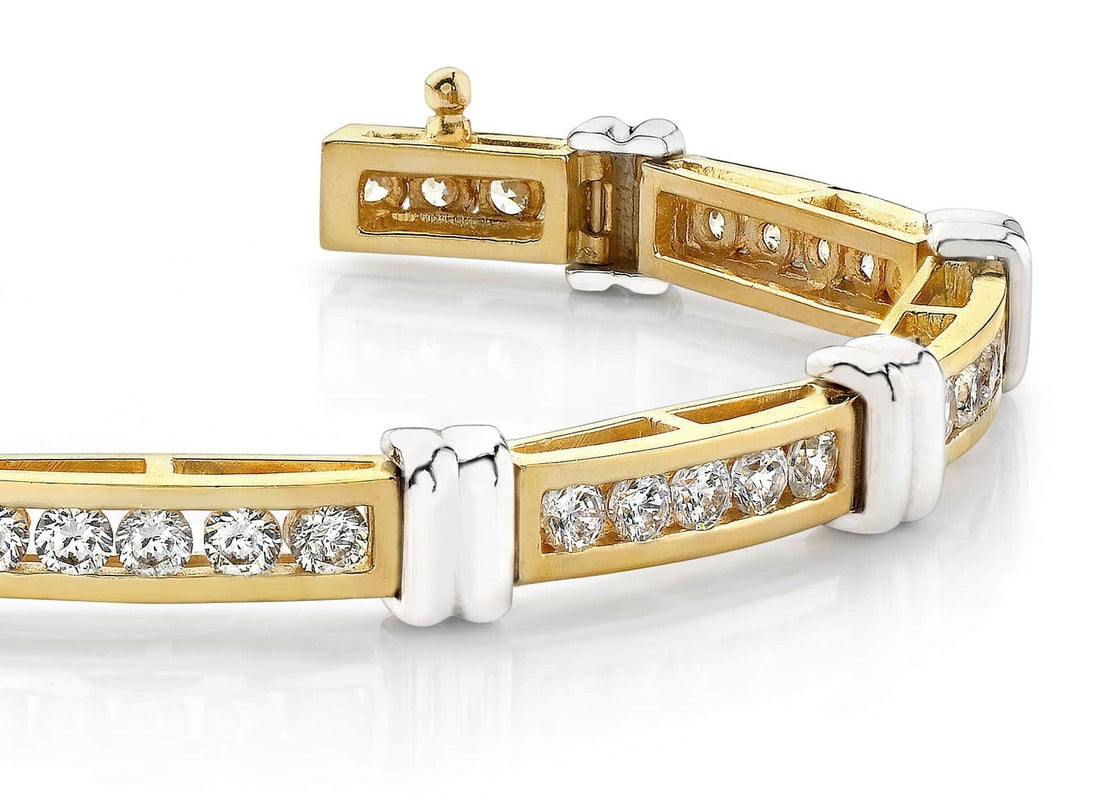 Channel Set Lab - Grown Diamond Bracelet with 2.48 ct.(finished) 2.5mm - Luxury Time NYC