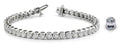 Channel Set Round Diamond Tennis Bracelet with 3.87 ct.(finished) 2.9mm - Luxury Time NYC