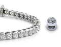 Channel Set Round Lab - Grown Diamond Tennis Bracelet with 3.87 ct.(finished) 2.9mm - Luxury Time NYC