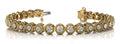 Circle Filigree Diamond Link Diamond Bracelet with 1.48 ct.(finished) 2.2mm - Luxury Time NYC