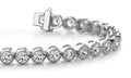 Circle Milgrain Diamond Bracelet with 3.12 ct.(finished) 2.5mm - Luxury Time NYC