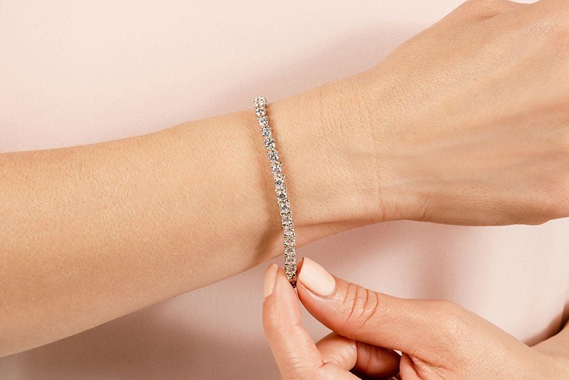 Classic 3 Prong Lab - Grown Diamond Tennis Bracelet with 3.06 ct.(finished) 2.5mm - Luxury Time NYC