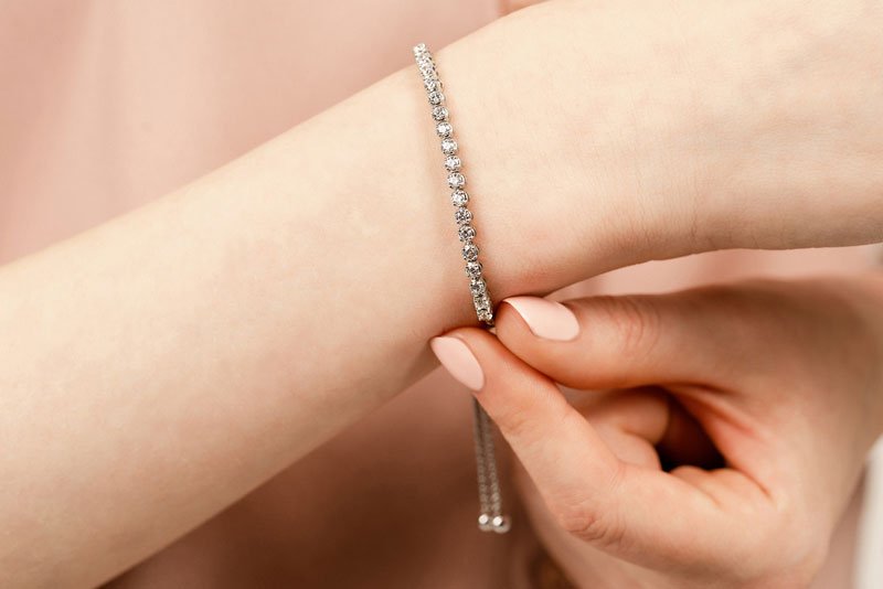 Classic 4 Prong Adjustable Diamond Bracelet with 1.26 ct.(finished) 2.5mm - Luxury Time NYC