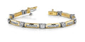 Classic Channel Frame Diamond Bracelet with 5.94 ct.(finished) 2.25mm, 3.8mm - Luxury Time NYC