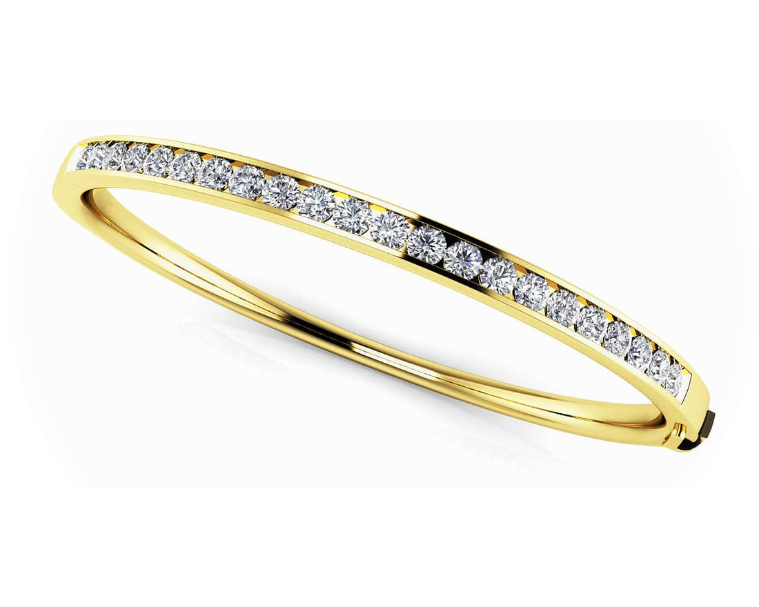 Classic Channel Set Bangle Diamond Bracelet with 1.98 ct.(finished) 2.8mm - Luxury Time NYC