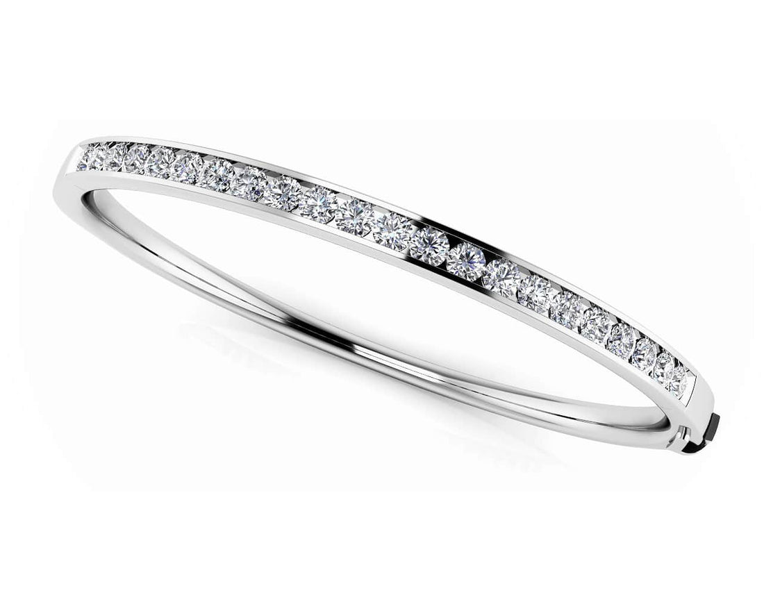 Classic Channel Set Bangle Diamond Bracelet with 1.98 ct.(finished) 2.8mm - Luxury Time NYC