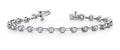 Classic Column Link Bezel Set Diamond Bracelet with 1.02 ct.(finished) 2mm - Luxury Time NYC