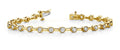 Classic Column Link Bezel Set Diamond Bracelet with 1.51 ct.(finished) 2.4mm - Luxury Time NYC