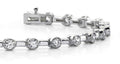 Classic Column Link Bezel Set Diamond Bracelet with 1.51 ct.(finished) 2.4mm - Luxury Time NYC