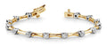 Classic Column Link Diamond Bracelet with 0.70 ct.(finished) 2.5mm - Luxury Time NYC