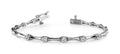 Classic Column Link Five Diamond Bracelet with 0.75 ct.(finished) 3.5mm - Luxury Time NYC