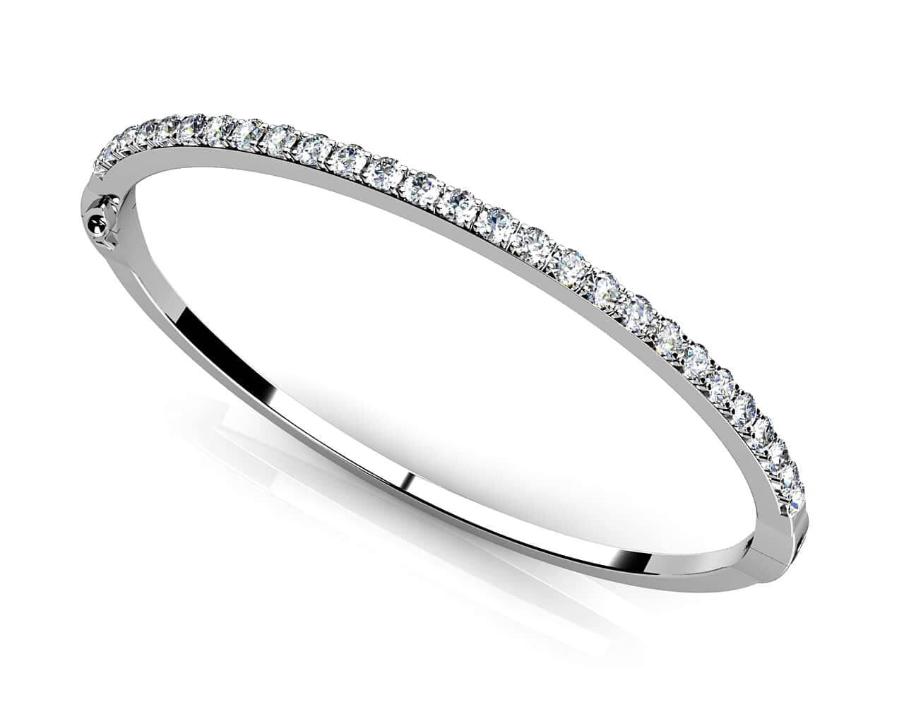 Classic Diamond Bangle with 2.03 ct.(finished) 2.7mm - Luxury Time NYC