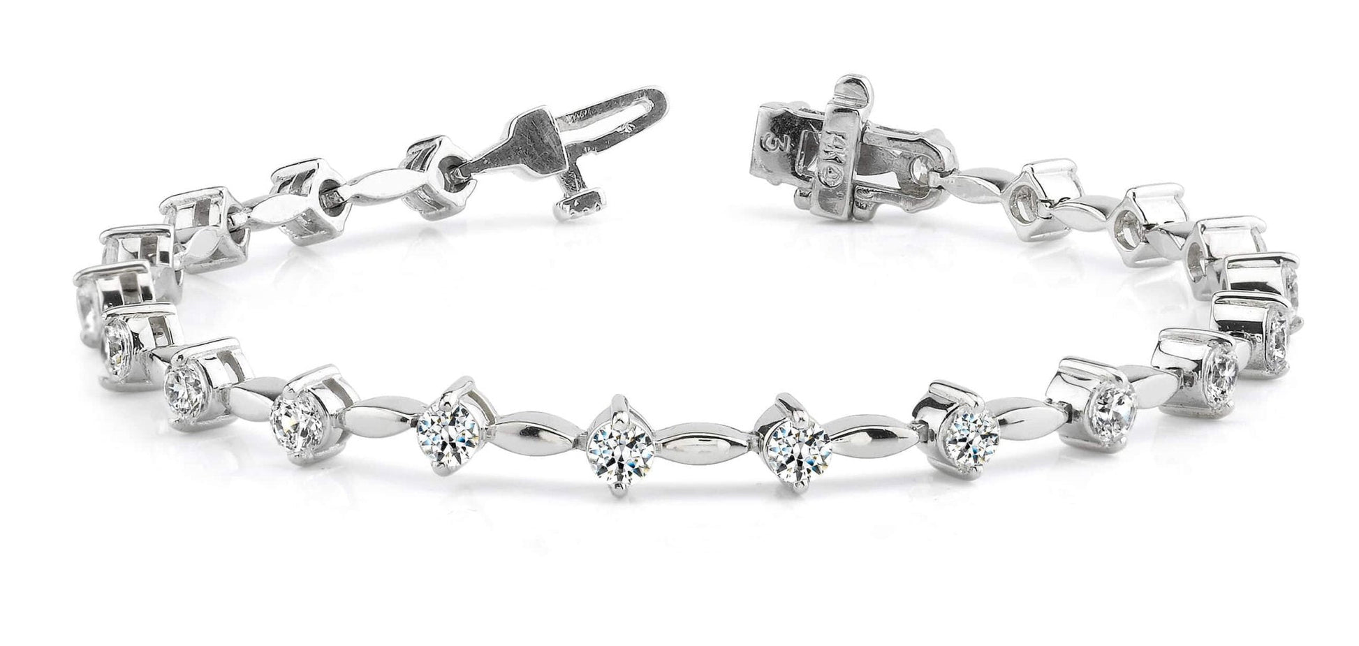 Classic Diamond Link Lab - Grown Diamond Bracelet with 2.06 ct.(finished) 2.8mm - Luxury Time NYC