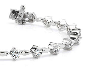 Classic Diamond Link Lab - Grown Diamond Bracelet with 3.15 ct.(finished) 3.4mm - Luxury Time NYC