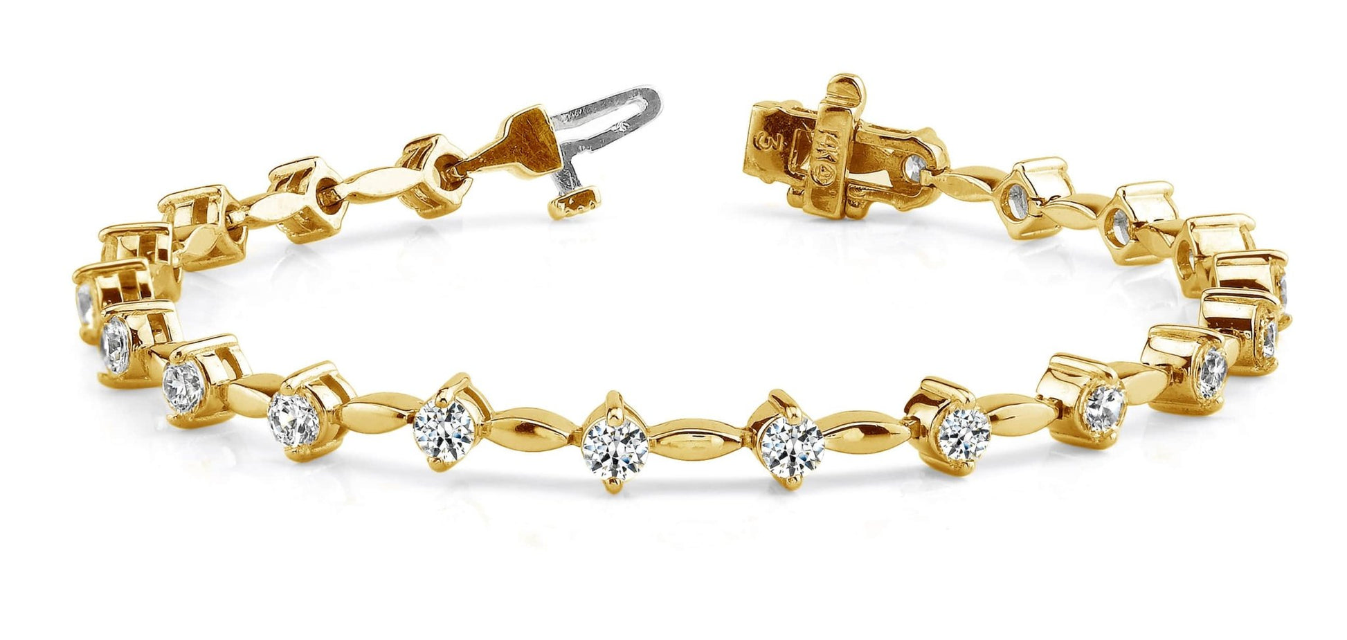 Classic Diamond Link Lab - Grown Diamond Bracelet with 3.99 ct.(finished) 3.8mm - Luxury Time NYC