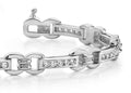 Classic Figure 8 Link Diamond Bracelet with 1.00 ct.(finished) 1.5mm - Luxury Time NYC