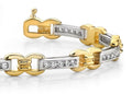 Classic Figure 8 Link Diamond Bracelet with 1.49 ct.(finished) 2.0mm - Luxury Time NYC