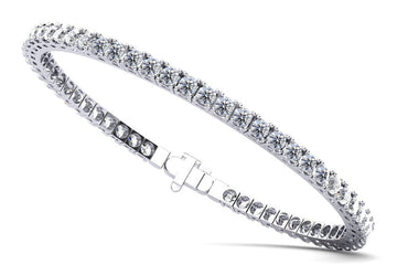 Classic Four Prong Flexible Bangle Diamond with 5.50 ct.(finished) 3.2mm - Luxury Time NYC