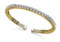 Classic Four Prong Flexible Diamond Bangle with 2.31 ct.(finished) 2mm - Luxury Time NYC