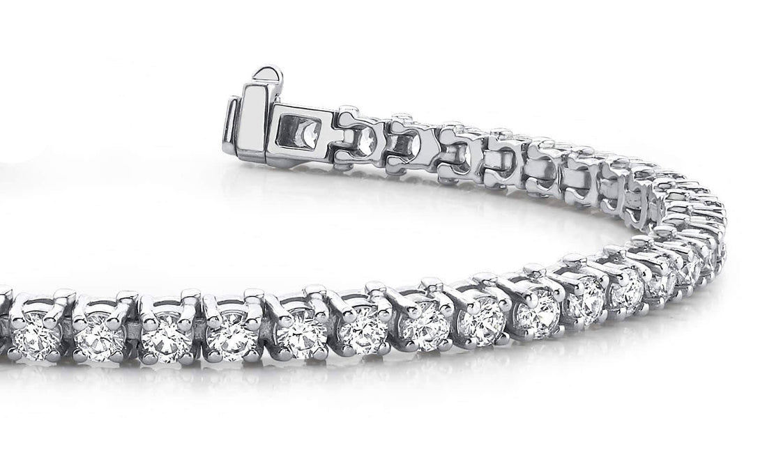 Classic Four Prong Round Diamond Tennis Bracelet with 2.02 ct.(finished) 1.9mm - Luxury Time NYC