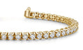 Classic Four Prong Round Diamond Tennis Bracelet with 6.97 ct.(finished) 3.5mm - Luxury Time NYC