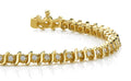 Classic Illusion S Lab - Grown Diamond Tennis Bracelet with 0.54 ct.(finished) 1.0mm - Luxury Time NYC