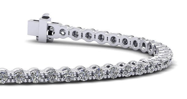 Classic Link Diamond Tennis Bracelet with 2.05 ct.(finished) 2.1mm - Luxury Time NYC