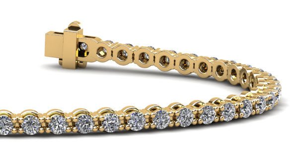 Classic Link Diamond Tennis Bracelet with 2.05 ct.(finished) 2.1mm - Luxury Time NYC